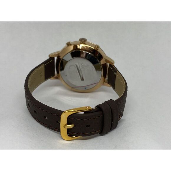 Fossil FTW5030 Women's Brown Leather Analog White Dial Hybrid Smartwatch CM442 - Picture 9 of 11